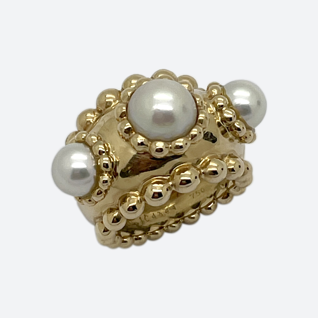 Anello perle Chanel